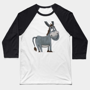 Cute Donkey Drawing Baseball T-Shirt